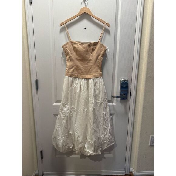 Line & Dot Greta Halter Maxi Dress in cream size S NWOT $173 - Picture 6 of 9